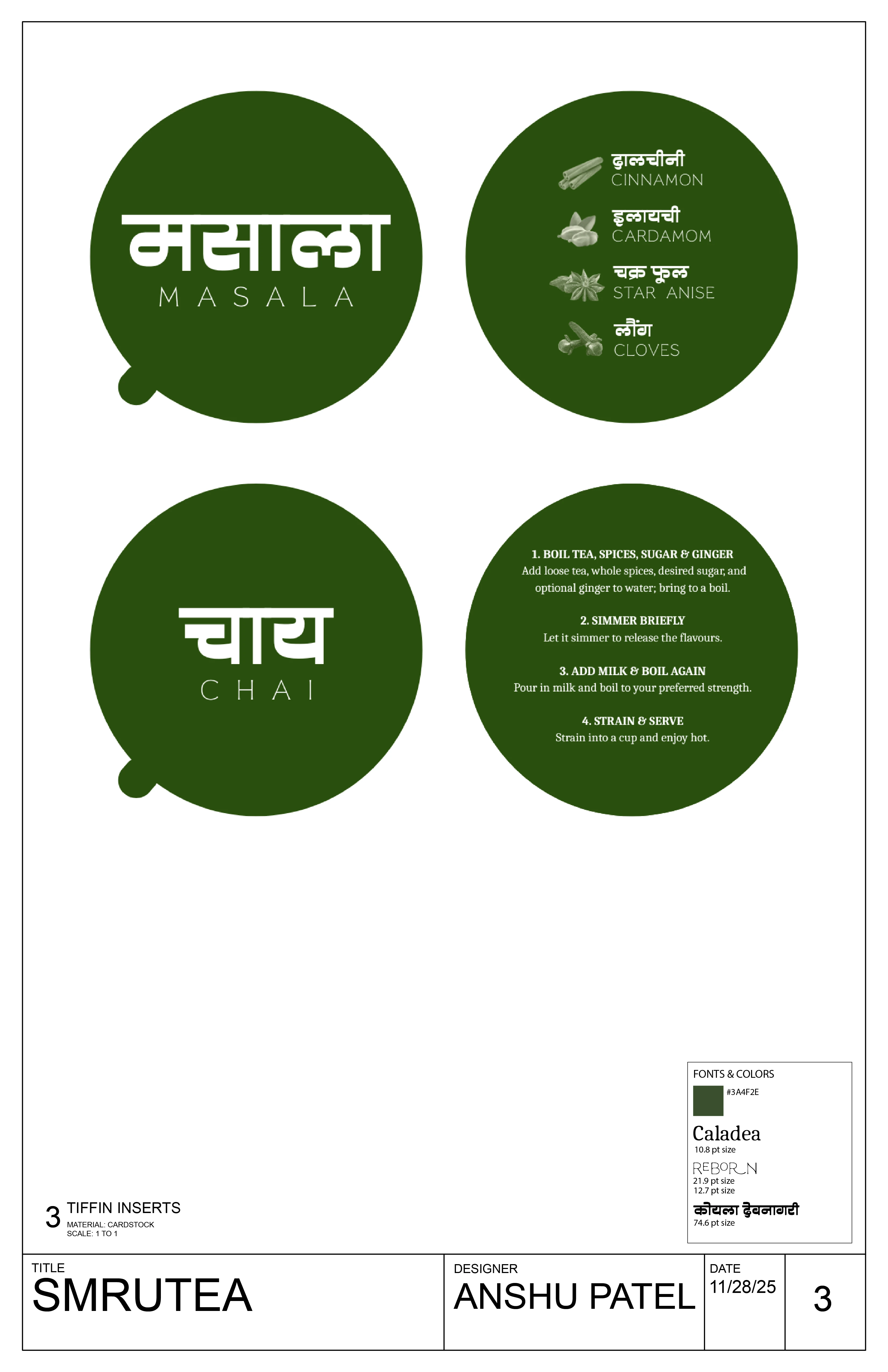 Title Block, Tiffin Inserts